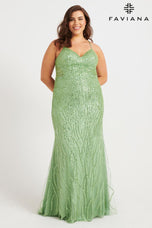 Faviana Plus Sizes Dress 9572