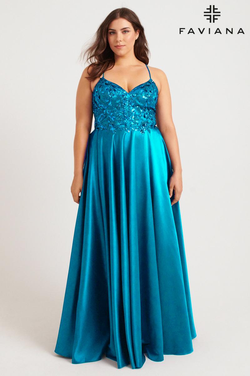 Faviana Plus Sizes Dress 9578