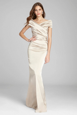 Teri Jon Stretch Satin Evening Gown 96022