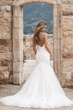 Allure Bridals Fit and Flare Lace Bridal Gown A1260