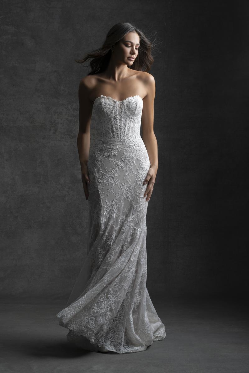 Allure Bridals Couture Fit and Flare Wedding Dress C749