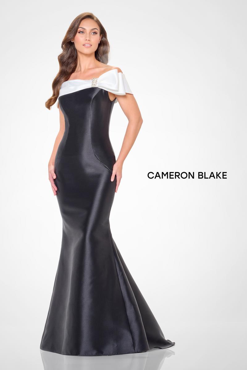 Cameron Blake Off Shoulder Mikado Dress CB3247