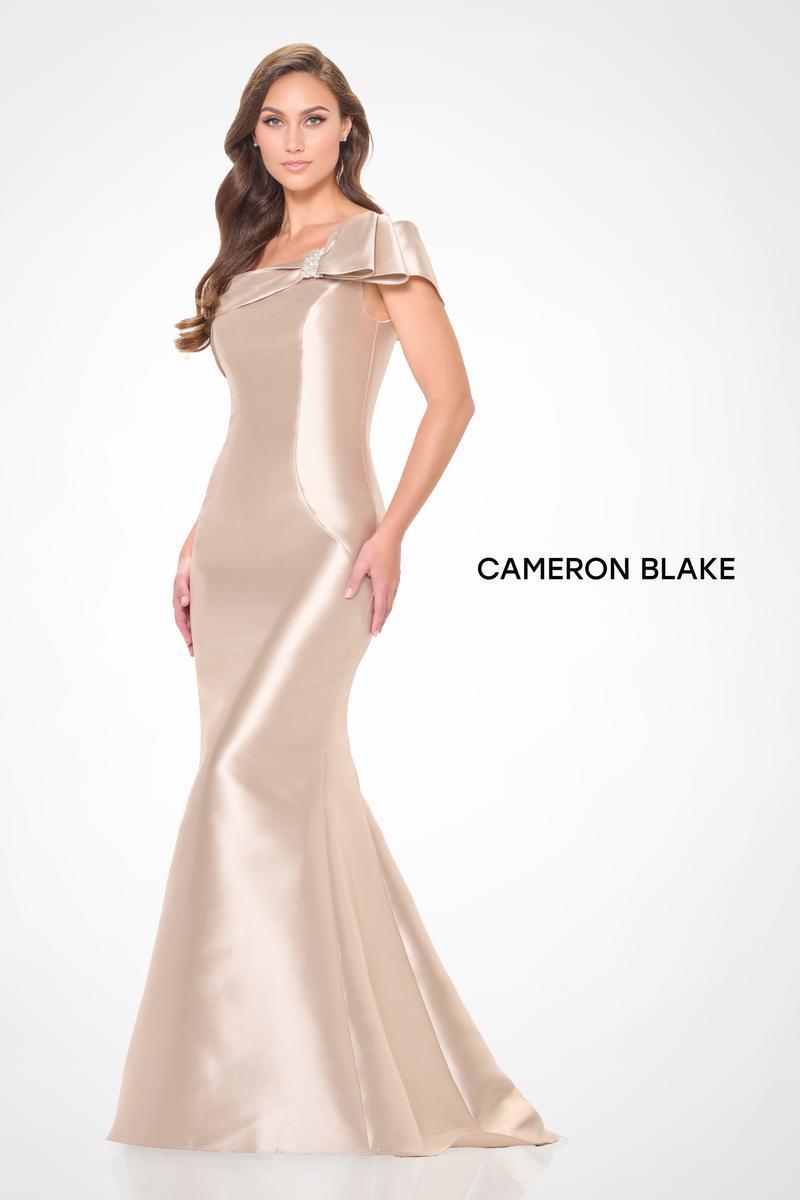 Cameron Blake Off Shoulder Mikado Dress CB3247