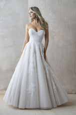 Abella by Allure Classic Strapless Lace Bridal Gown E465