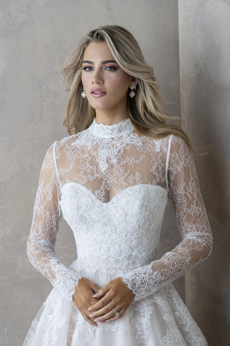 Abella by Allure Classic Strapless Lace Bridal Gown E465