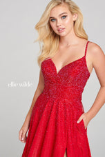 Ellie Wilde Jersey A-Line Prom Dress EW121001