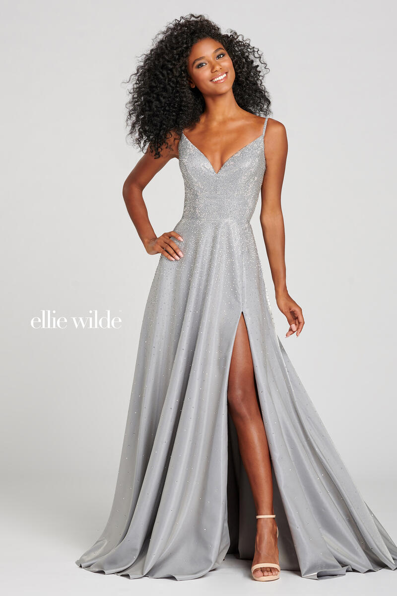 Ellie Wilde Jersey A-Line Prom Dress EW121001