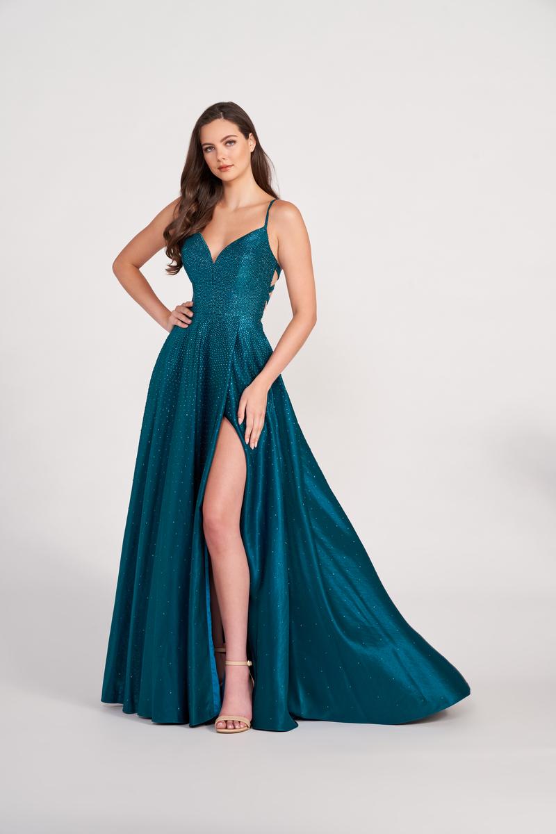 Ellie Wilde Jersey A-Line Prom Dress EW121001