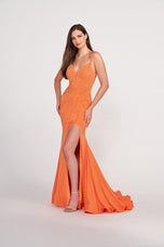 Ellie Wilde Long Jersey Prom Dress EW122028