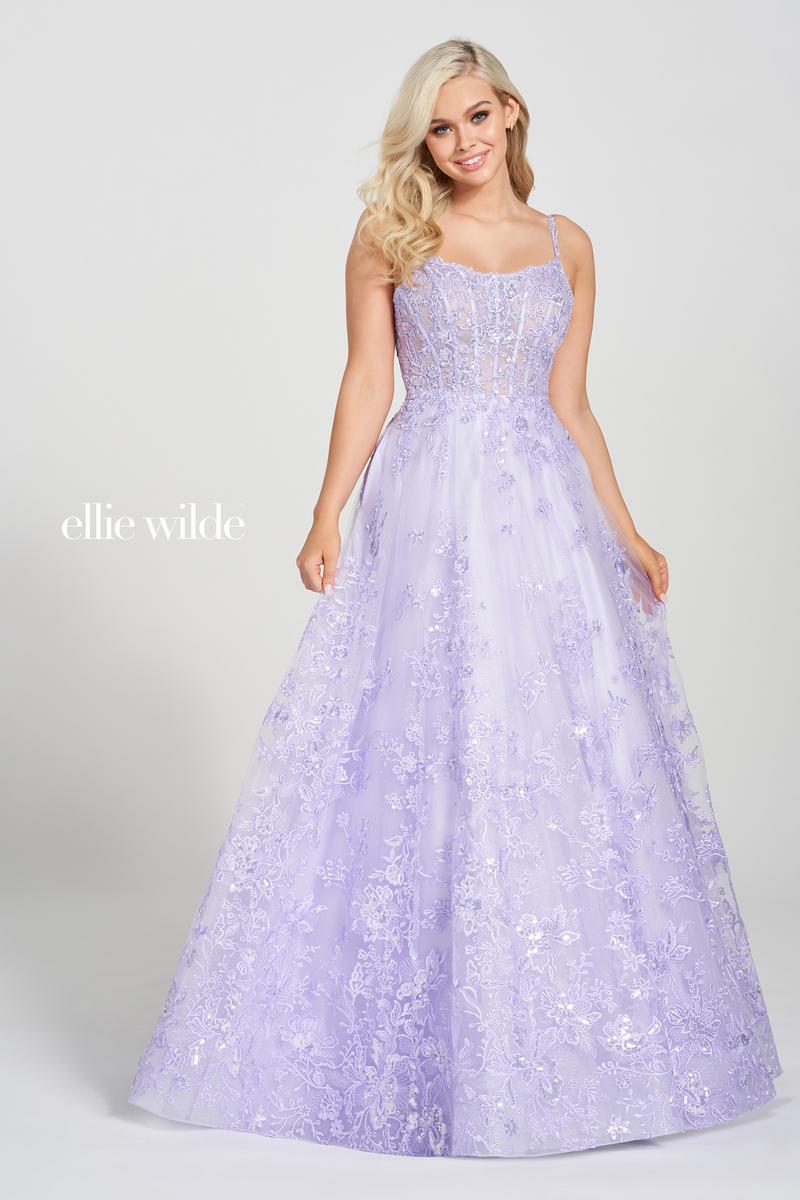 Ellie Wilde Scoop Neck Ball Gown EW122109