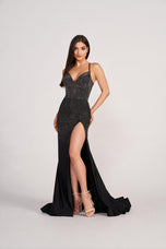 Ellie Wilde Fitted Long Prom Dress EW34005