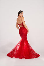 Ellie Wilde Lace-up Back Prom Dress EW34030