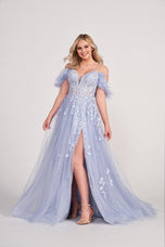 Ellie Wilde Off the Shoulder A-Line Prom Dress EW34066