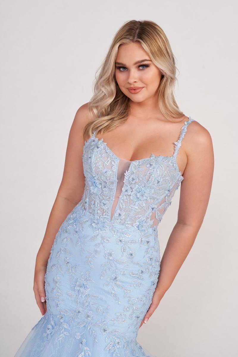 Ellie Wilde Corset Mermaid Prom Dress EW34085