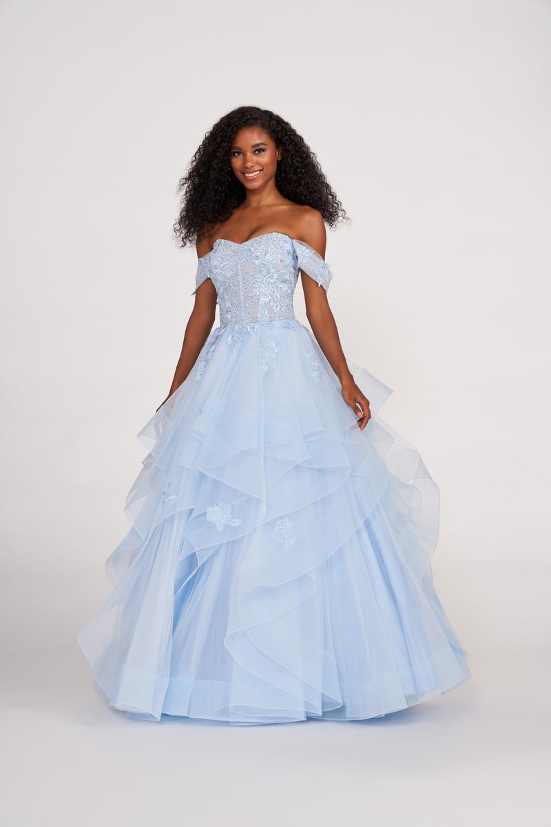 Ellie Wilde Tiered Ball Gown EW34108