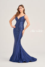 Ellie Wilde Lace-up Back Prom Dress EW35002