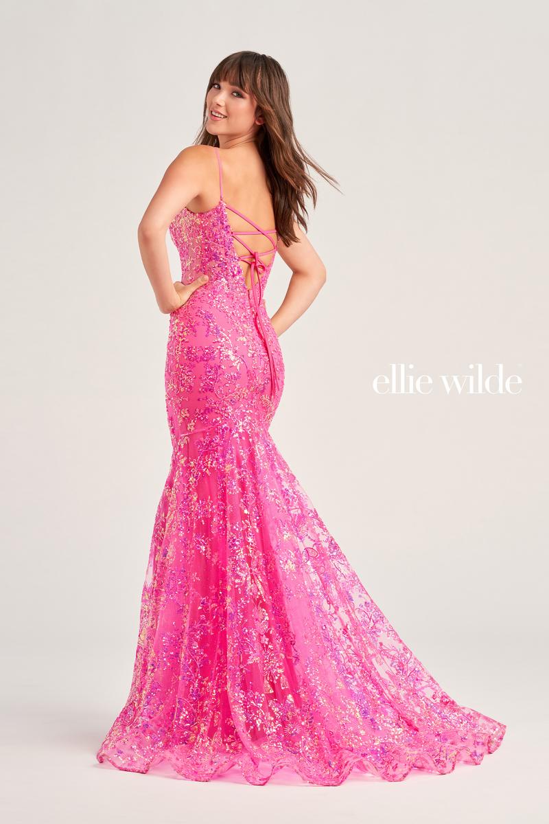 Ellie Wilde Long Sequin Prom Dress EW35013