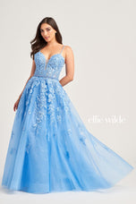 Ellie Wilde A-Line Lace Prom Dress EW35016