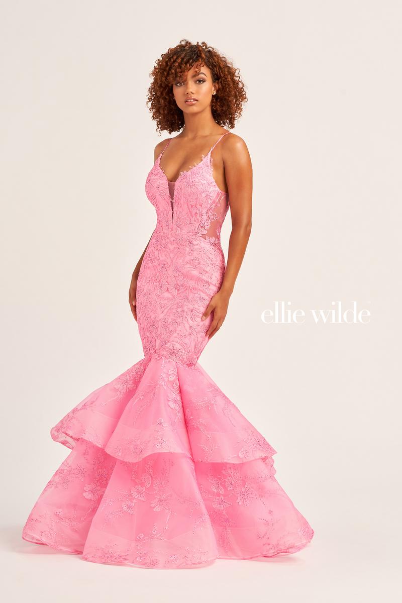 Ellie Wilde Lace Mermaid Prom Dress EW35038