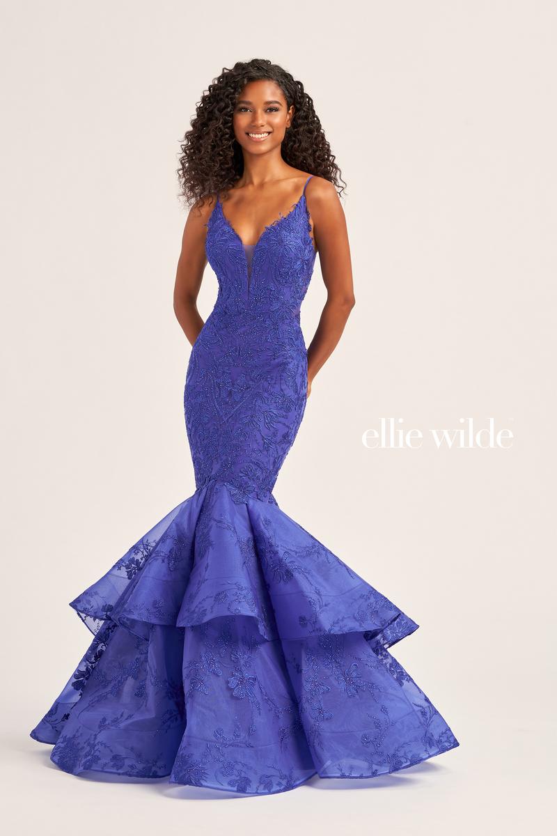 Ellie Wilde Lace Mermaid Prom Dress EW35038