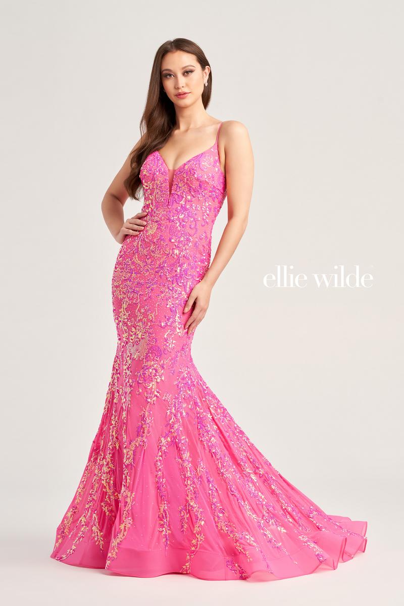 Ellie Wilde Mermaid Sequin Prom Dress EW35048