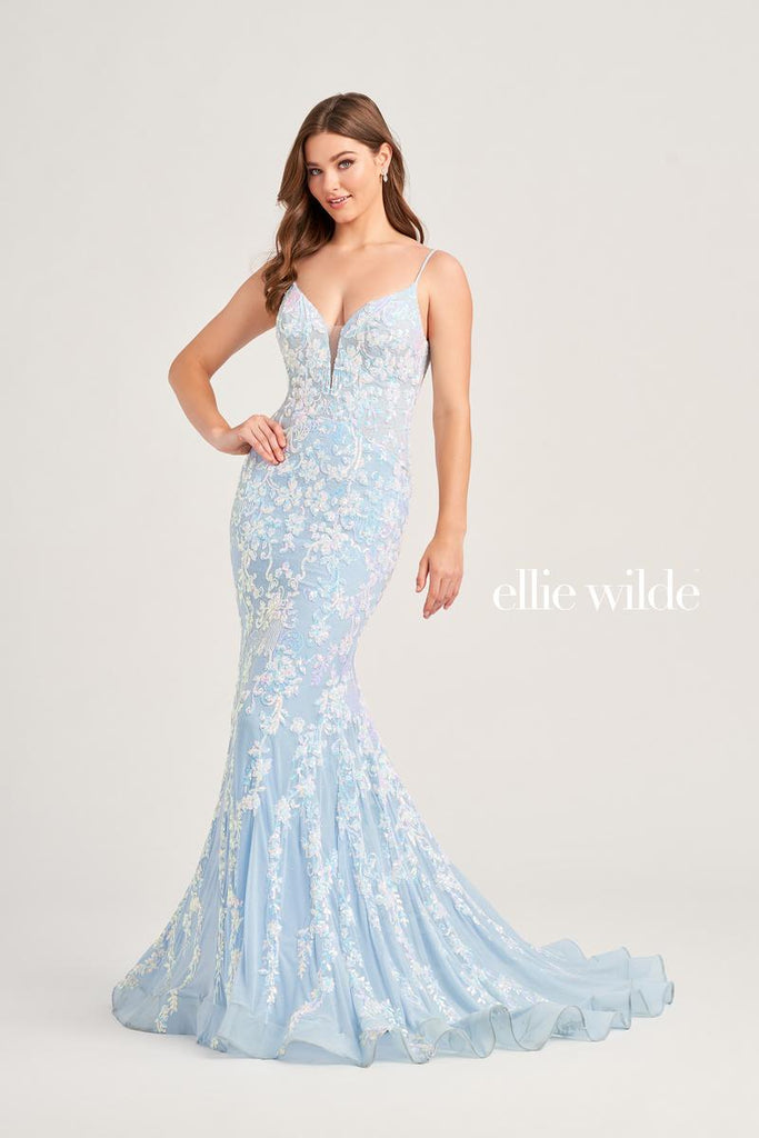 Ellie Wilde Mermaid Sequin Prom Dress EW35048