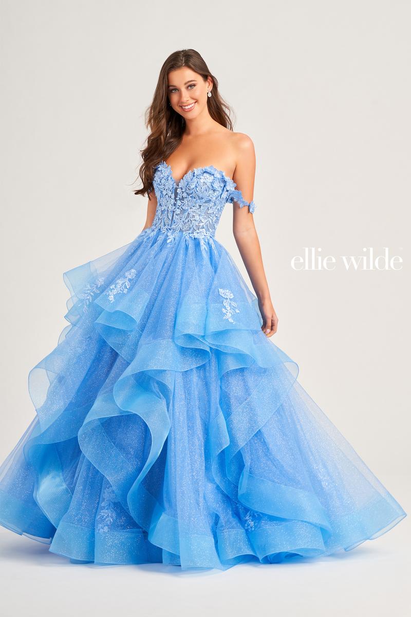 Ellie Wilde Off Shoulder Ball Gown EW35084