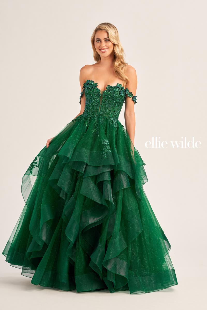 Ellie Wilde Off Shoulder Ball Gown EW35084