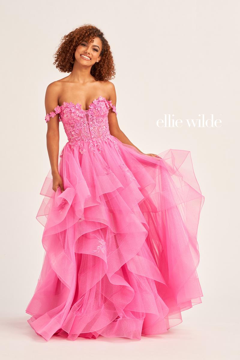 Ellie Wilde Off Shoulder Ball Gown EW35084