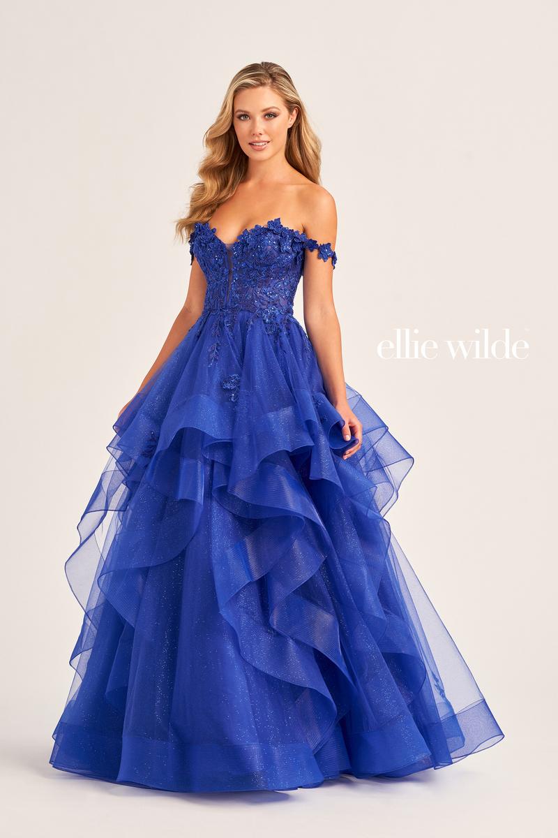 Ellie Wilde Off Shoulder Ball Gown EW35084