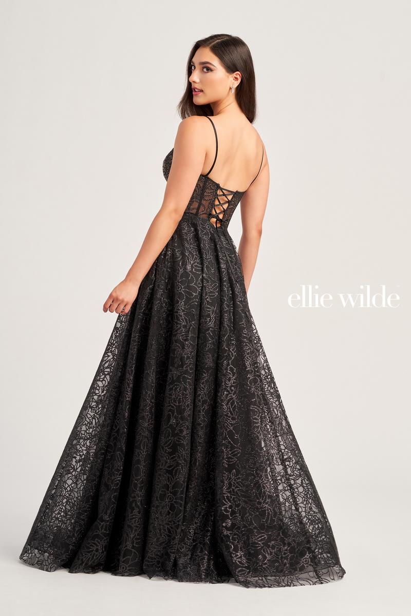 Ellie Wilde Corset Lace Prom Dress EW35216