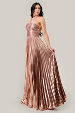 Ladivine Metallic A-line Prom Dress C153