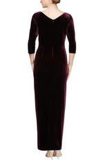 Alex Evenings Velvet Evening Dress 81918583