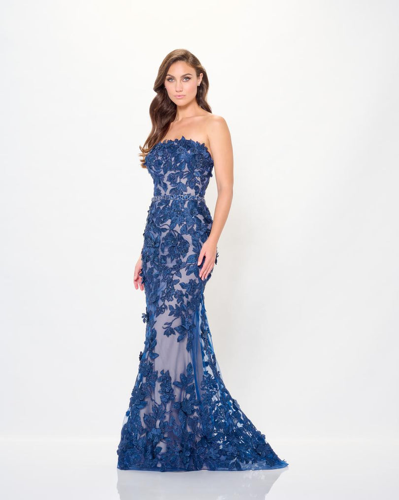 Ivonne D by Mon Cheri 3D Floral Evening Dress ID6205