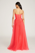 Theia Strapless Draped "Teresa" Evening Gown 8817572