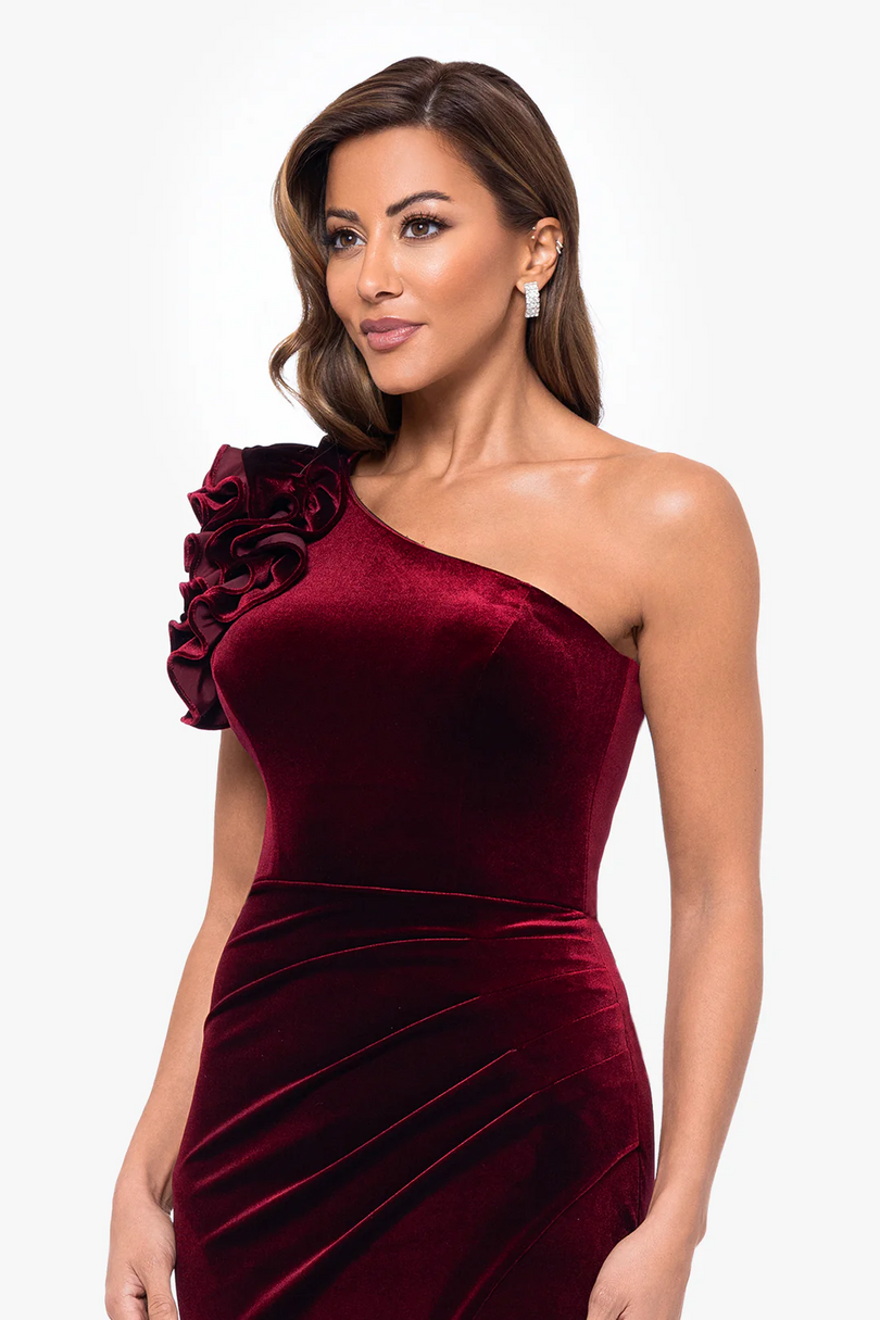 Xscape Evenings "Kristin" Velvet Evenings Gown 6460X