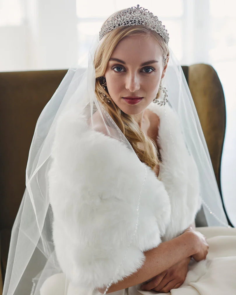 Marionat Bridal Faux Fur Wrap 7110