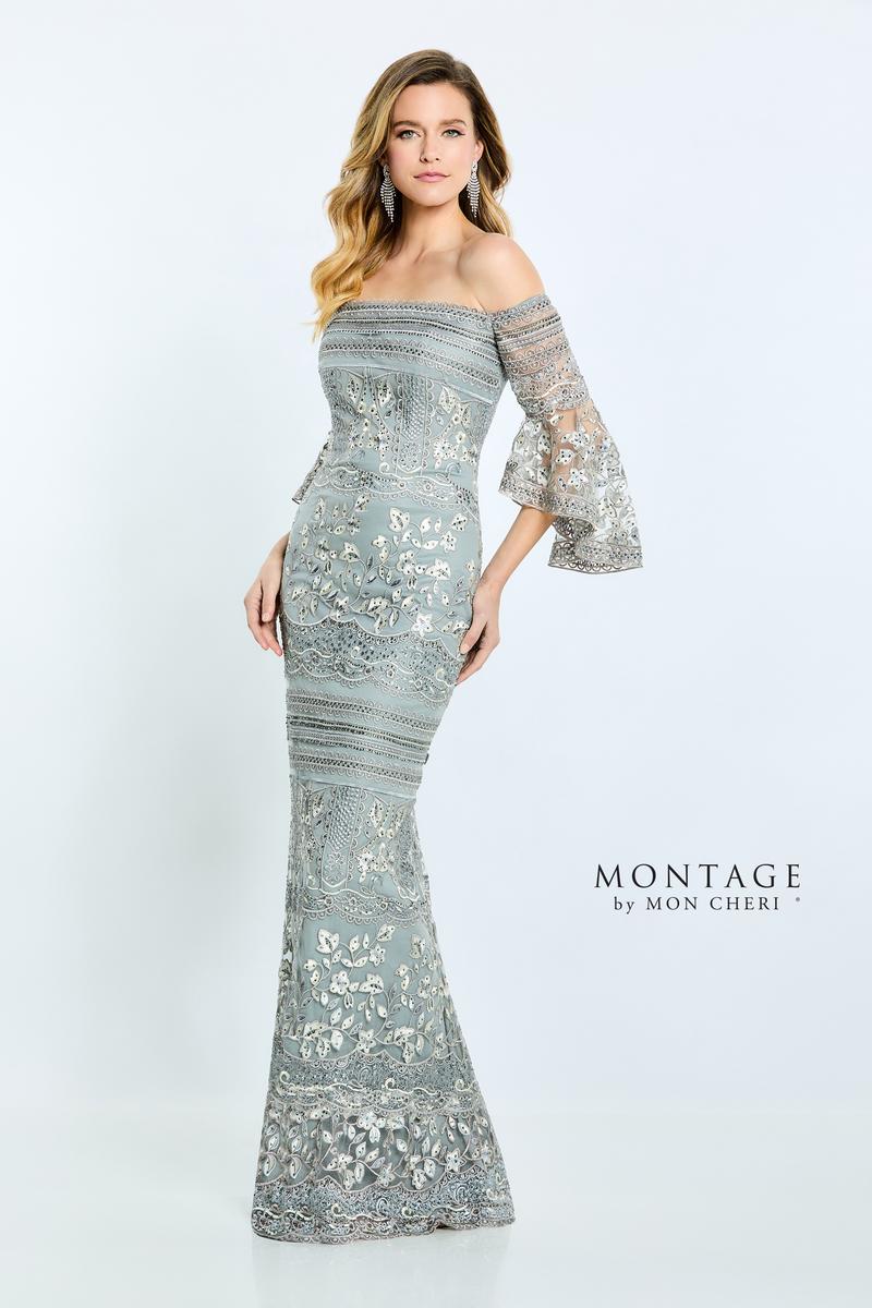 Montage by Mon Cheri Off Shoulder Evening Dress M514