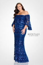 Montage by Mon Cheri Off Shoulder Evening Dress M514