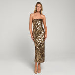 Helsi Strapless Sequin "Leslie" Midi Dress DR6149