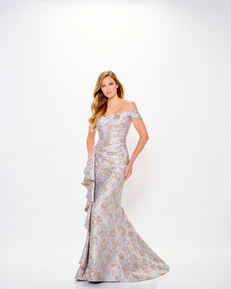 Montage by Mon Cheri Brocade Evening Dress M905