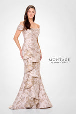 Montage by Mon Cheri Brocade Evening Dress M905