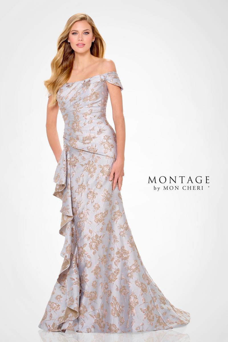 Montage by Mon Cheri Brocade Evening Dress M905