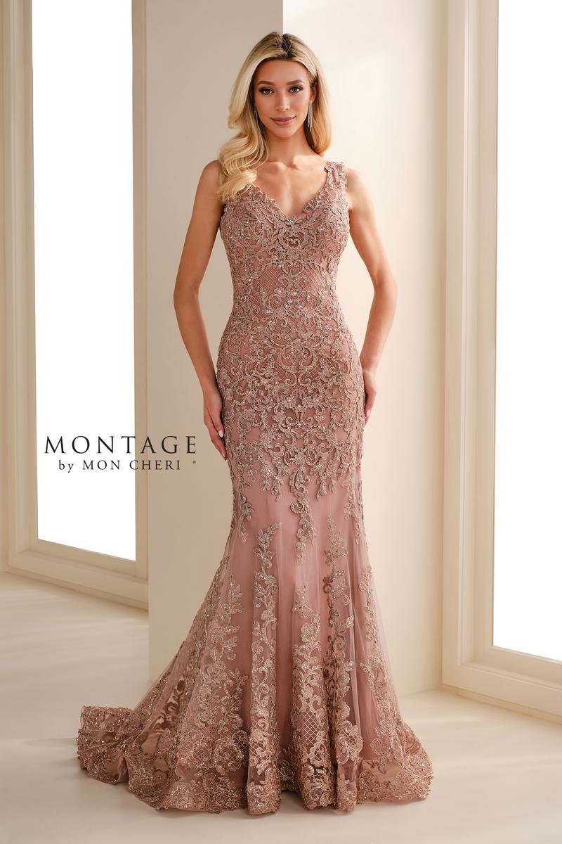 Montage by Mon Cheri Lace Evening Dress M906