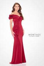 Montage by Mon Cheri Sheath Crepe Dress M915