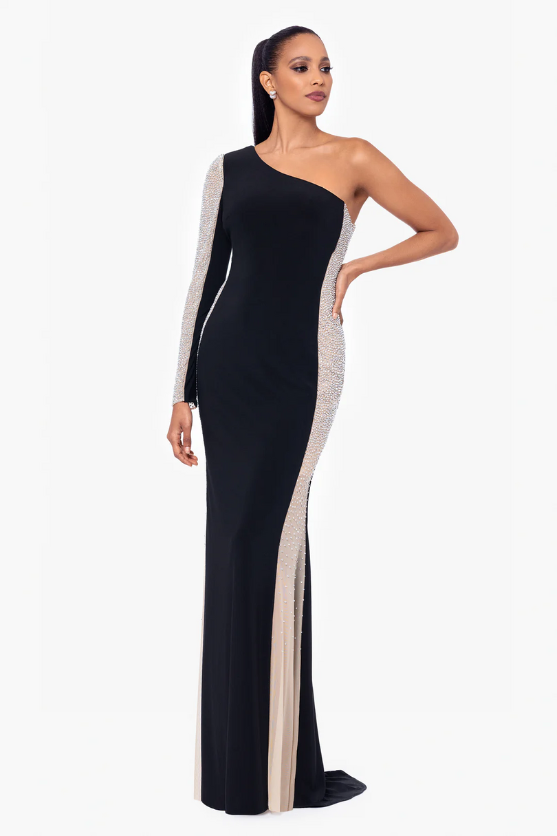 Xscape Evenings One Shoulder "Dorthey" Evening Gown 6554X