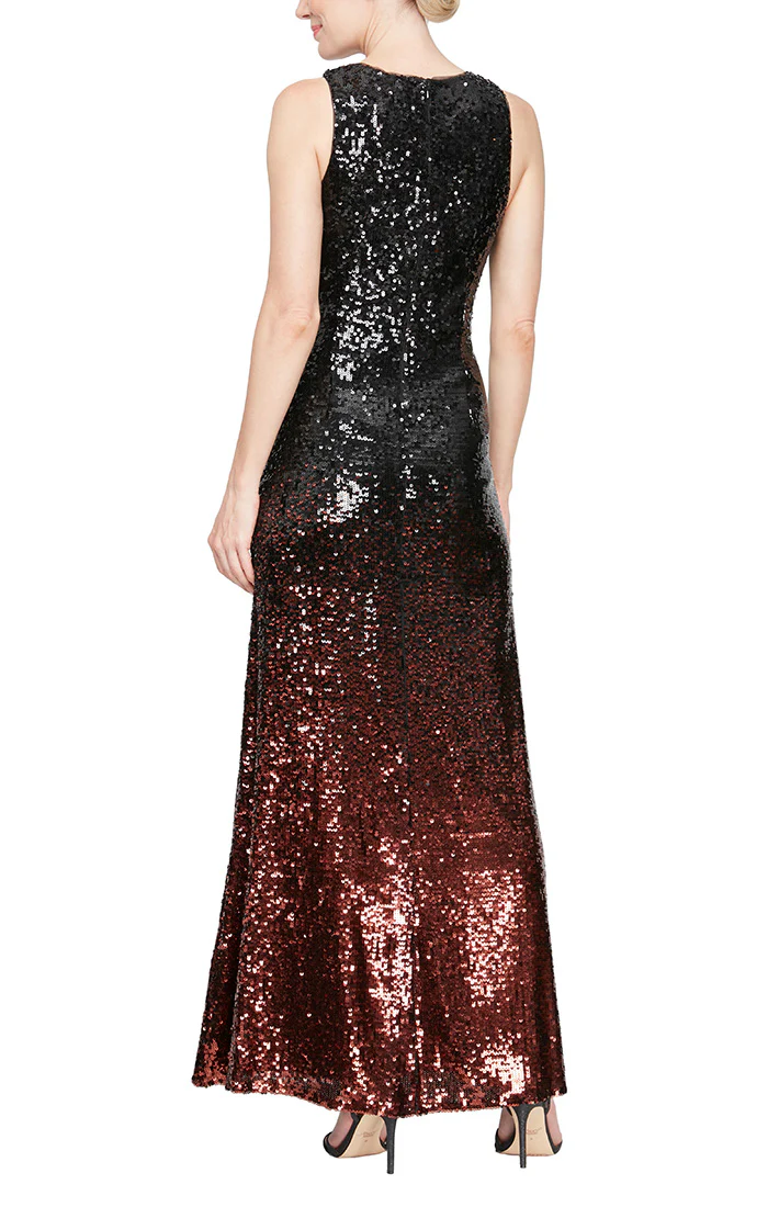 Alex Evenings Sleeveless Ombre Sequin Gown 5196974