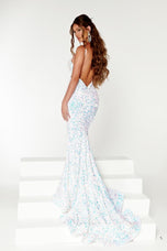 Portia and Scarlett Sequin Open Back Prom Dress PS21235