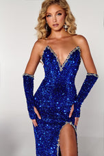 Portia and Scarlett High Slit Prom Dress PS23680