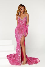 Portia and Scarlett High Slit Prom Dress PS23680